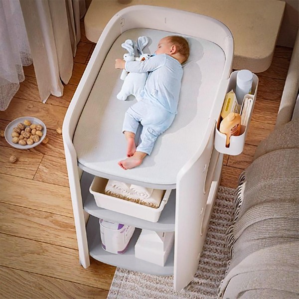 Фото - Столик пеленальный с матрасиком Mealux Dora (KD-E062 Grey/White+mattress)